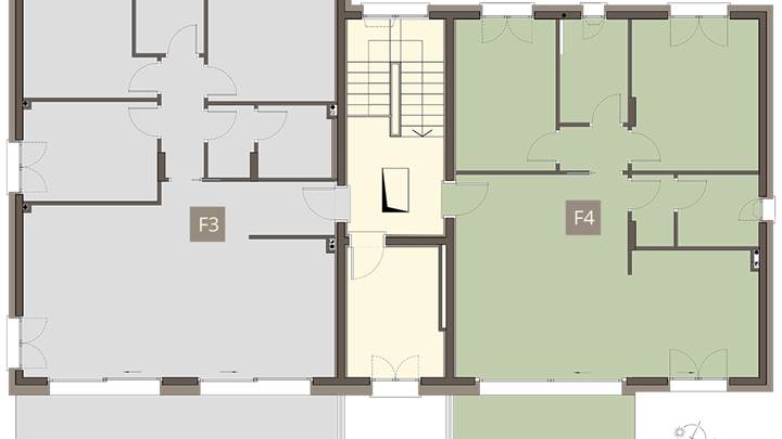 Trilocale al piano primo con balcone