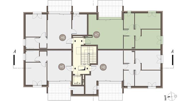 Trilocale con balcone